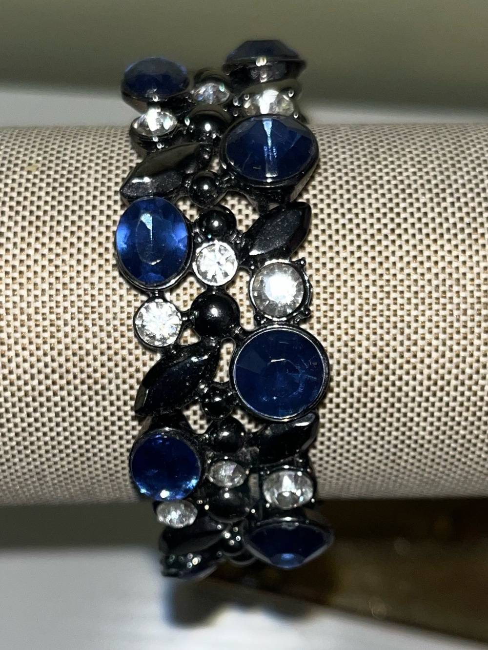 Blue Crystal Statement Bracelet - Women Jewelry